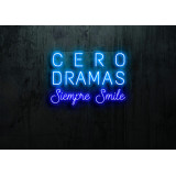 Neón Led "Cero dramas siempre smile"lightsandwires