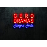Neón Led "Cero dramas siempre smile"lightsandwires