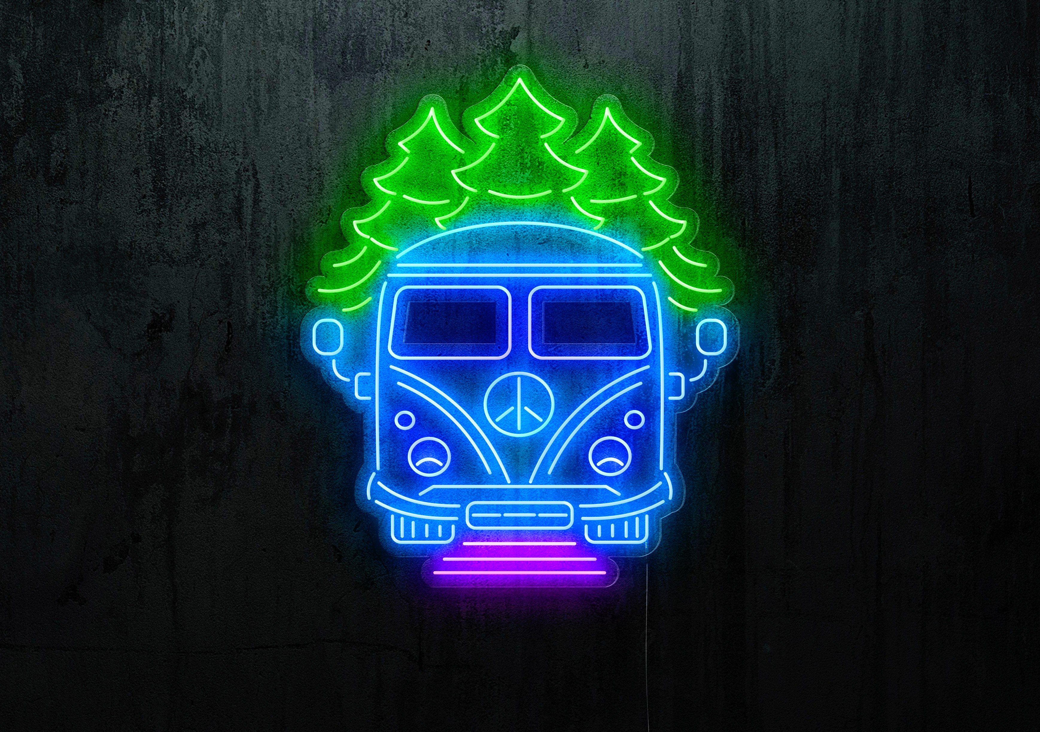Carteles de Neón Led - Luces de neón "Furgo Camper"