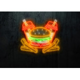 neon led burger lightsandwires