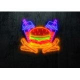 neon led burger lightsandwires