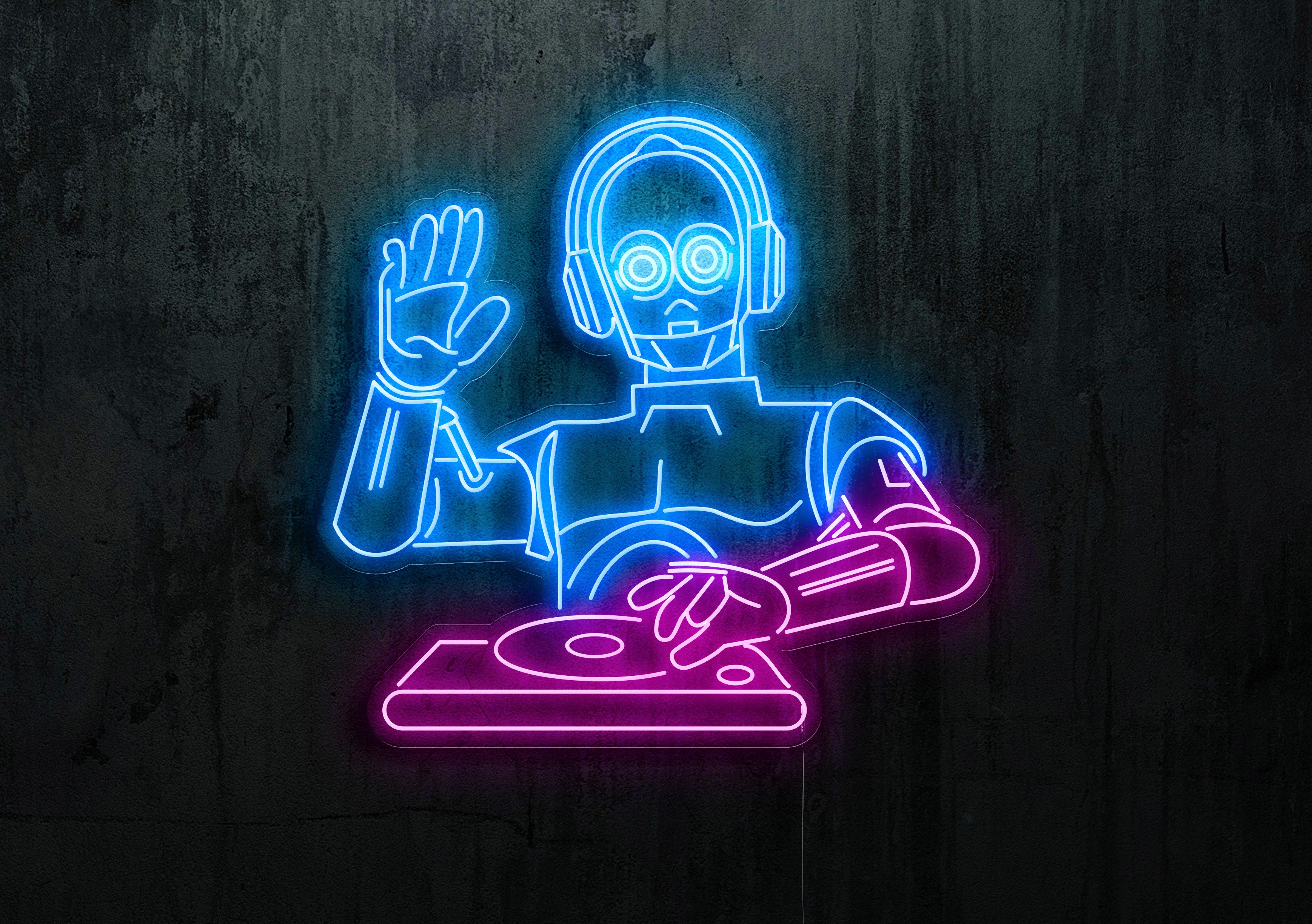 NEON LED STARWARS,LIGHTSANDWIRES