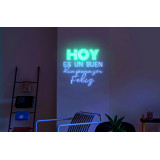 Neón Led "Hoy es un buen día para ser feliz"LIGHTSANDWIRES