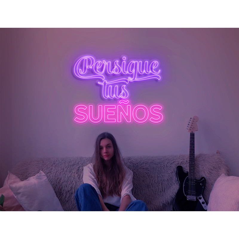 Neón Led "Persigue tus sueños"lightsandwires