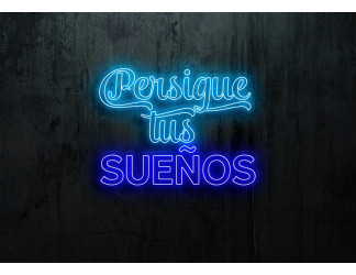Neón Led "Persigue tus sueños"lightsandwires