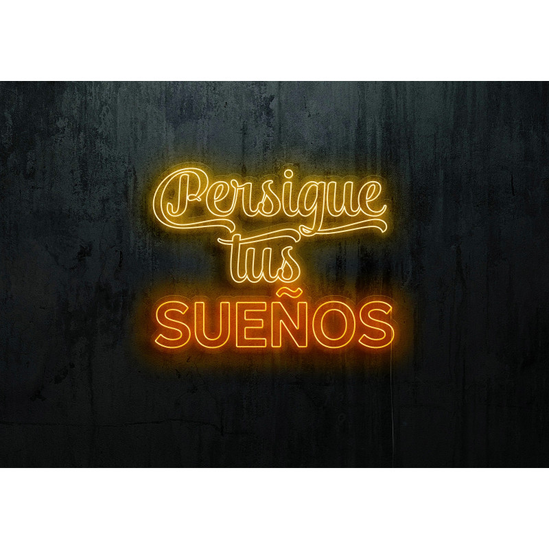 Neón Led "Persigue tus sueños"lightsandwires