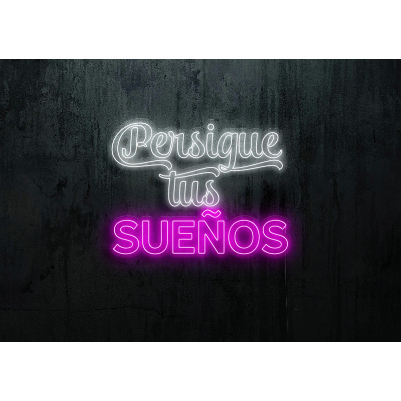 Neón Led "Persigue tus sueños"lightsandwires