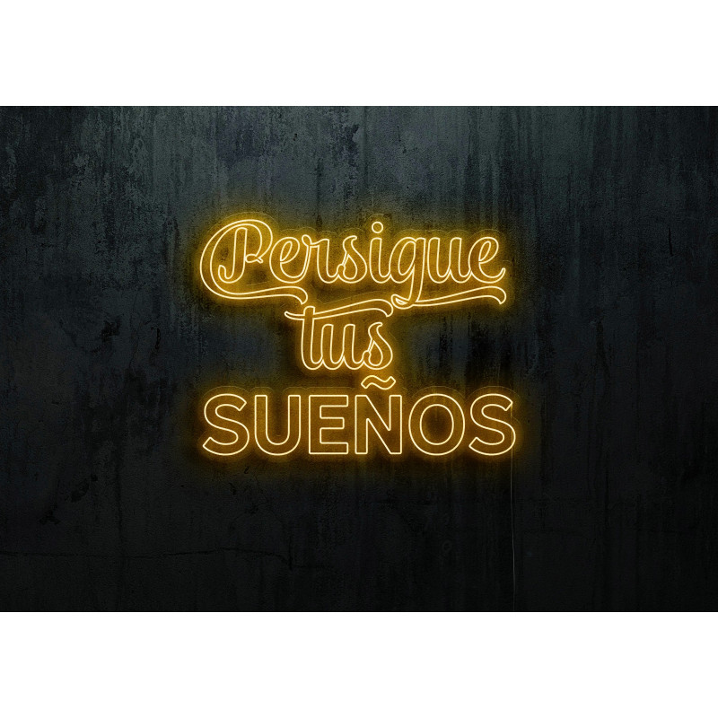 Neón Led "Persigue tus sueños"lightsandwires