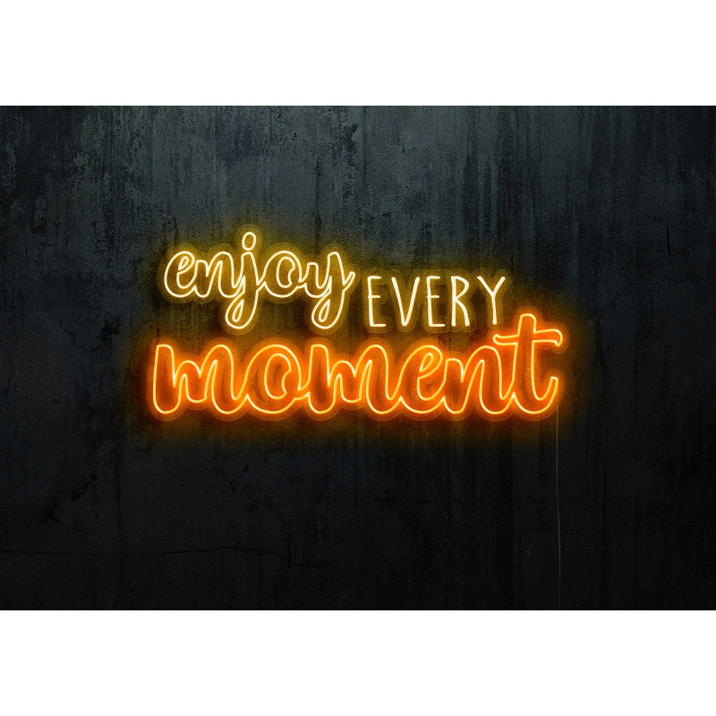 Neón Led "Enjoy every moment"lightsandwires