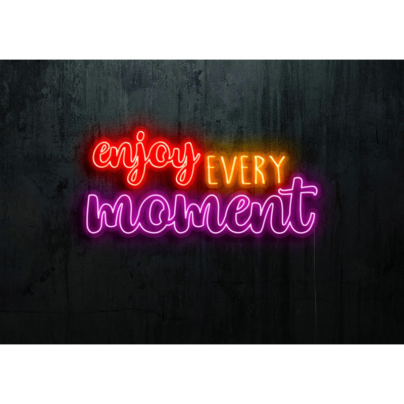 Neón Led "Enjoy every moment"lightsandwires