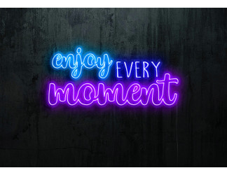 Neón Led "Enjoy every moment"lightsandwires