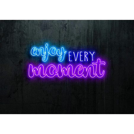 Neón Led "Enjoy every moment"lightsandwires