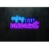 Neón Led "Enjoy every moment"lightsandwires