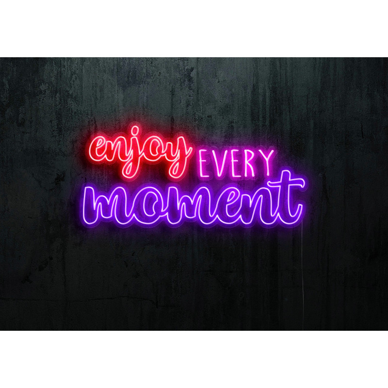 Neón Led "Enjoy every moment"lightsandwires