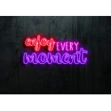 Neón Led "Enjoy every moment"lightsandwires