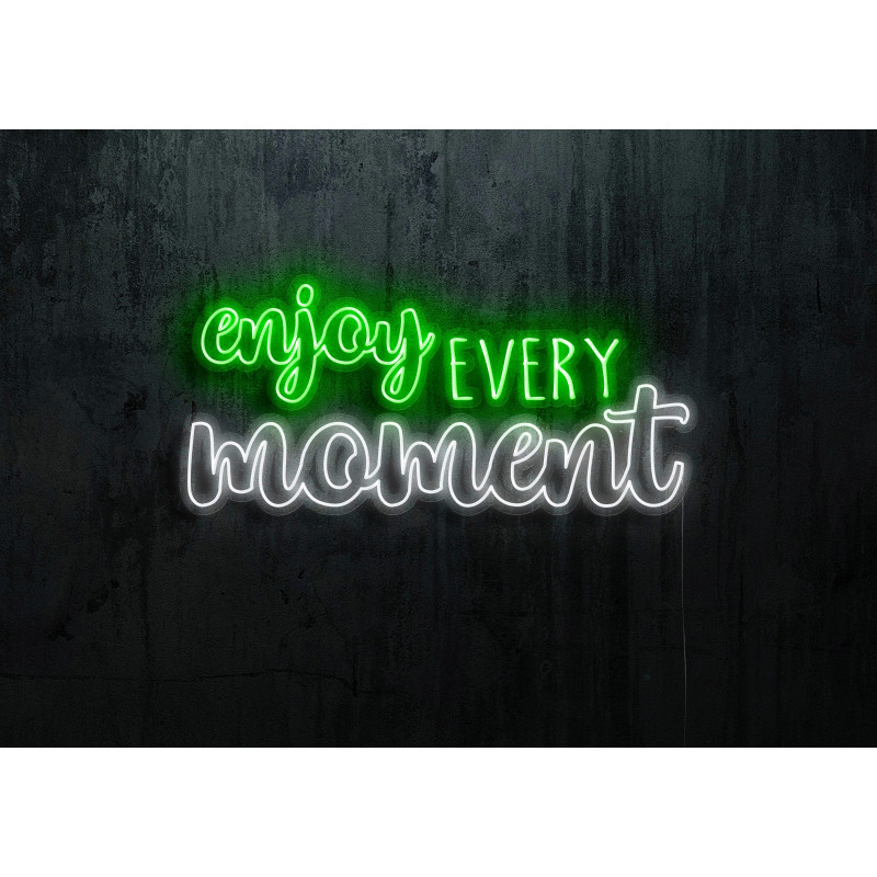 Neón Led "Enjoy every moment"lightsandwires