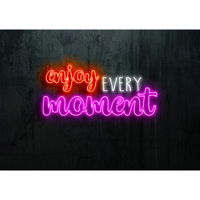 Neón Led "Enjoy every moment"lightsandwires