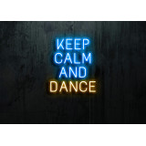 Neón Led "Keep calm and Dance"lightsandwires