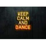 Neón Led "Keep calm and Dance"lightsandwires