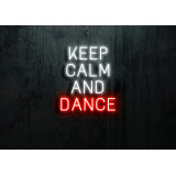 Neón Led "Keep calm and Dance"lightsandwires