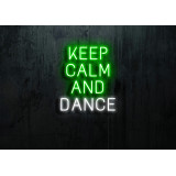 Neón Led "Keep calm and Dance"lightsandwires