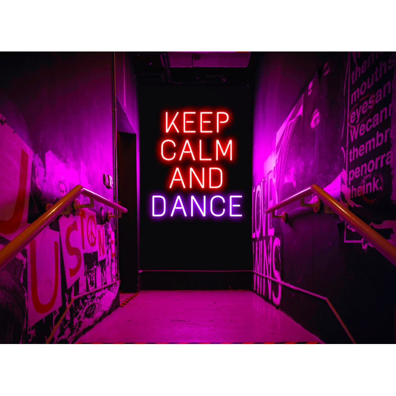 Neón Led "Keep calm and Dance"lightsandwires