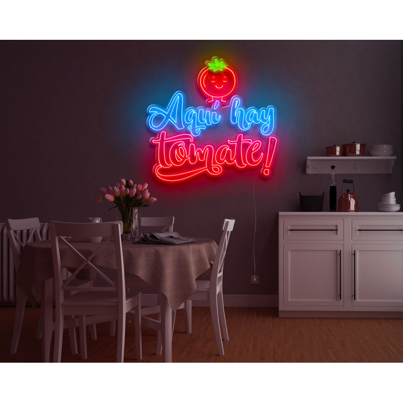 Neón Led "Aquí hay tomate"lightsandwires