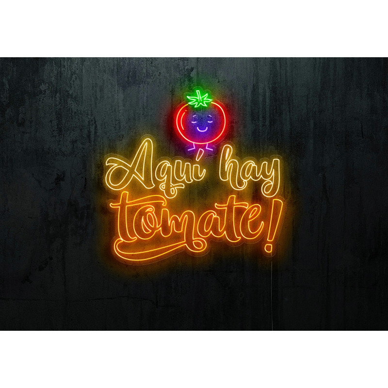 Neón Led "Aquí hay tomate"lightsandwires