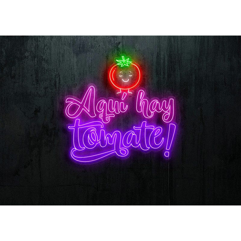 Neón Led "Aquí hay tomate"lightsandwires