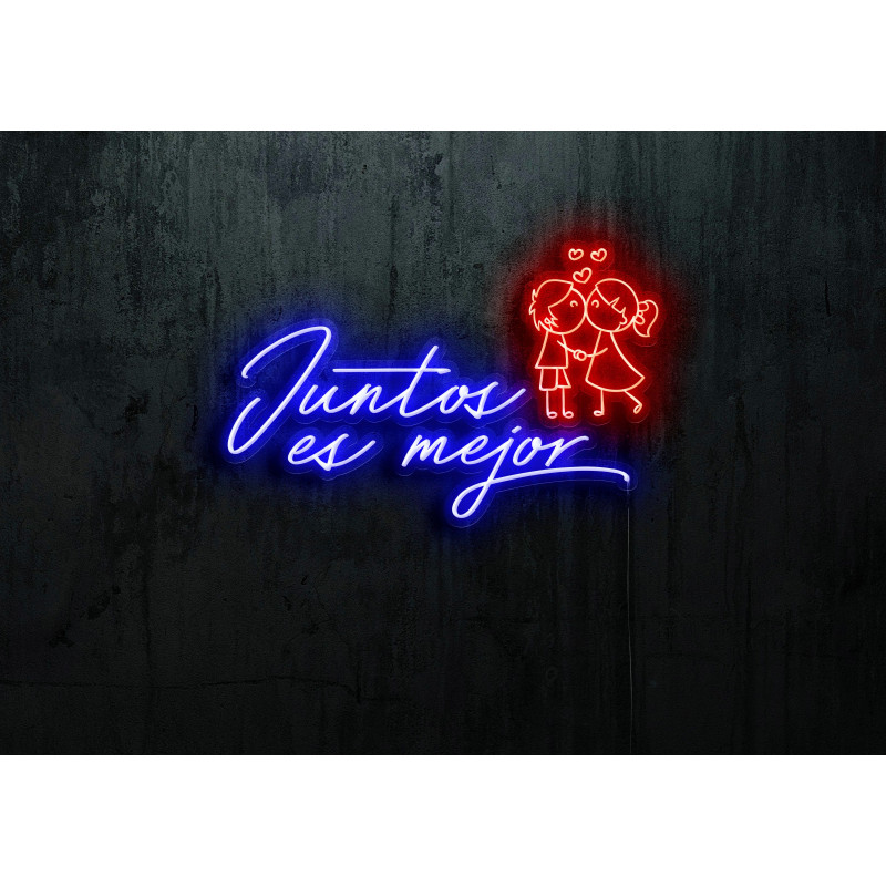 Neón Led "Juntos es mejor"LIGHTSANDWIRES