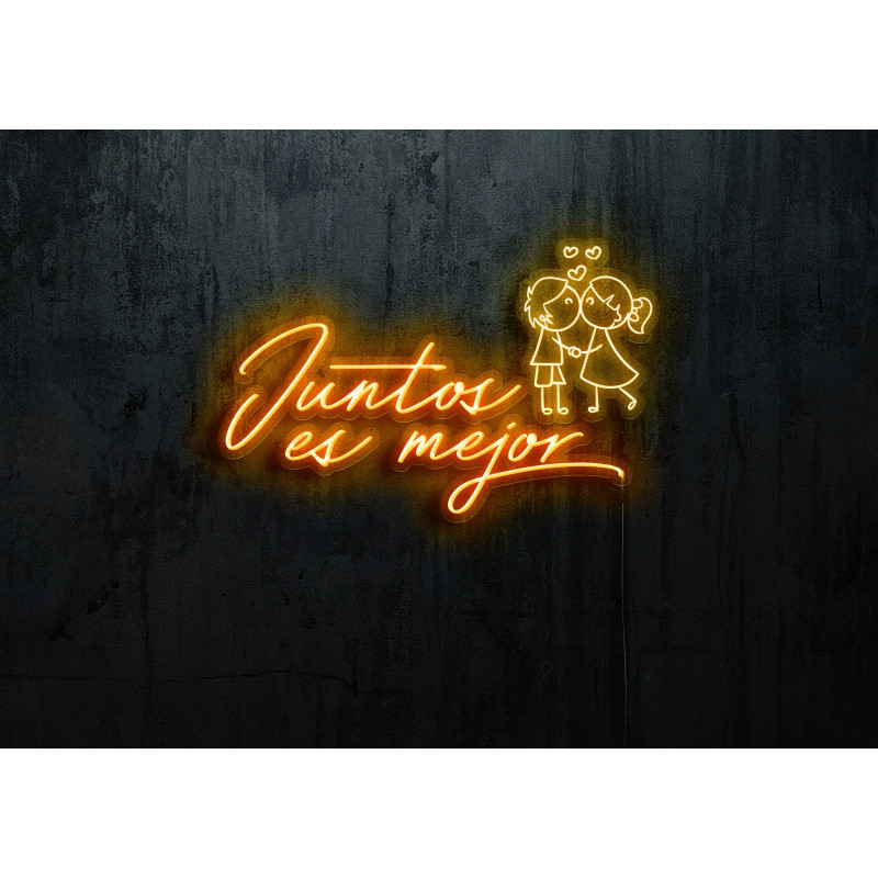 Neón Led "Juntos es mejor"LIGHTSANDWIRES