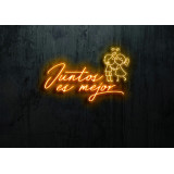 Neón Led "Juntos es mejor"LIGHTSANDWIRES