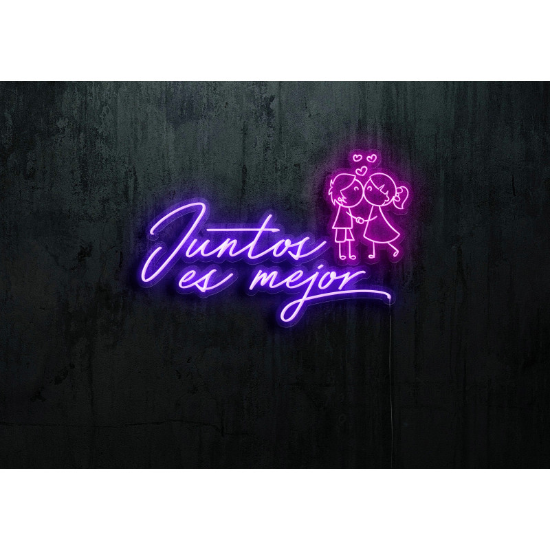 Neón Led "Juntos es mejor"LIGHTSANDWIRES
