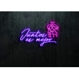 Neón Led "Juntos es mejor"LIGHTSANDWIRES