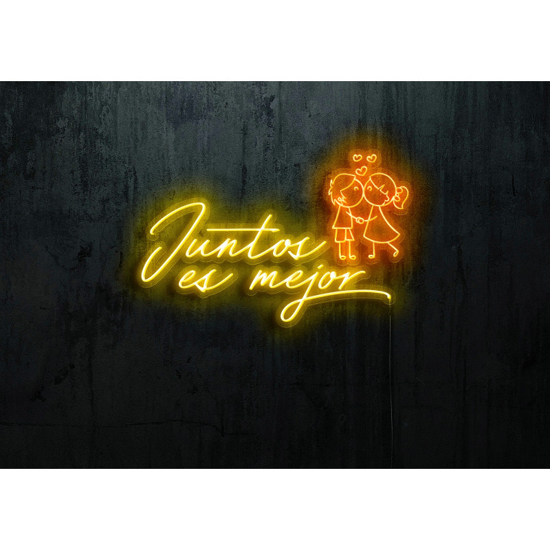 Neón Led "Juntos es mejor"LIGHTSANDWIRES