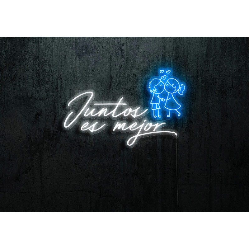 Neón Led "Juntos es mejor"LIGHTSANDWIRES