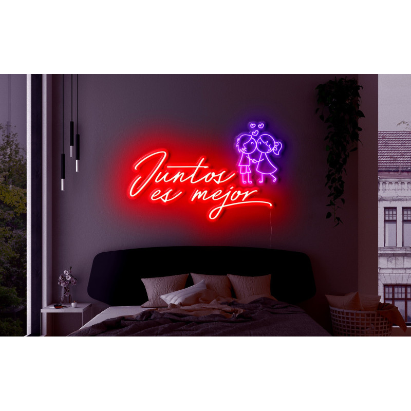 Neón Led "Juntos es mejor"LIGHTSANDWIRES