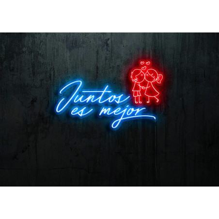 Neón Led "Juntos es mejor"LIGHTSANDWIRES