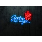 Neón Led "Juntos es mejor"LIGHTSANDWIRES