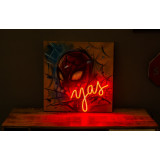 cuadro pintado a mano, superman lightsandwires x customizarte