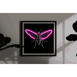cuadro con vinilo abeja, lightsandwires