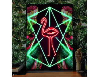 cuadro fabricado en vinilo y neon led, by lightsandwires
