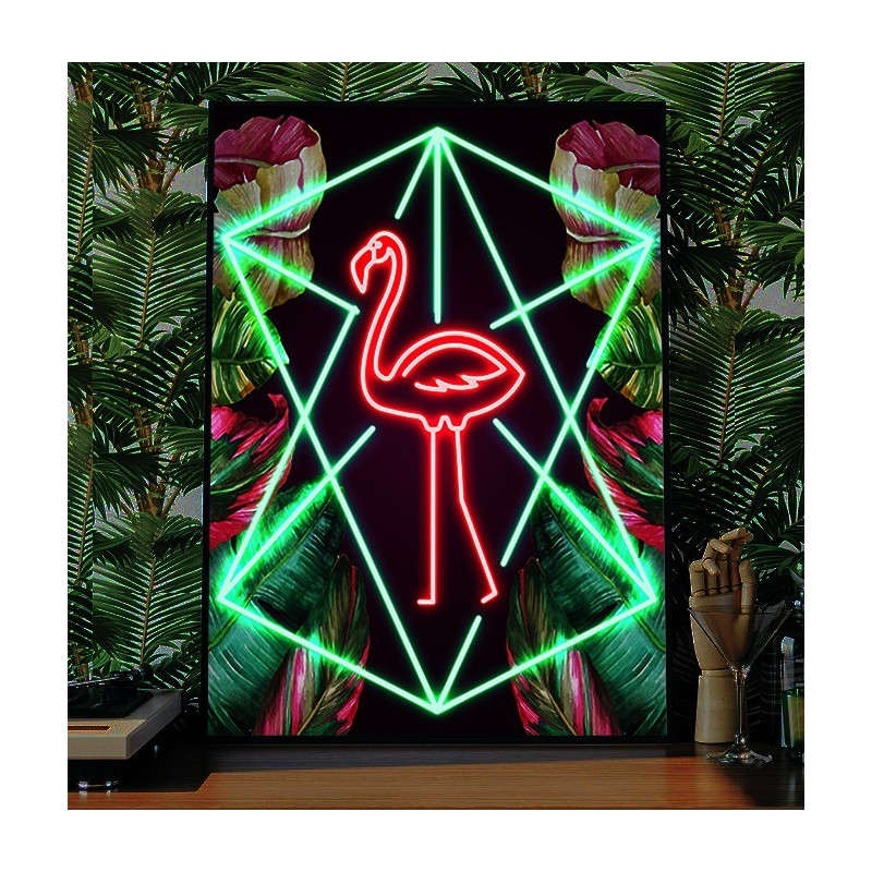 cuadro fabricado en vinilo y neon led, by lightsandwires