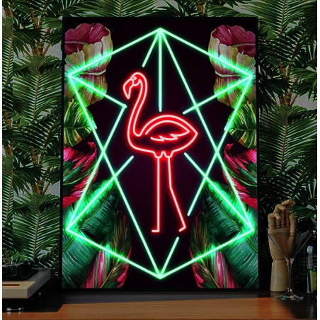 cuadro fabricado en vinilo y neon led, by lightsandwires