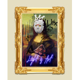 neon art Monna Lisa