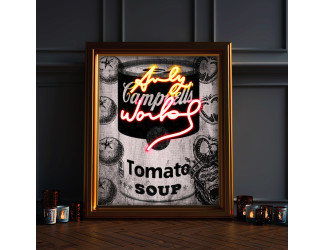 cuadro neon art andy warhol