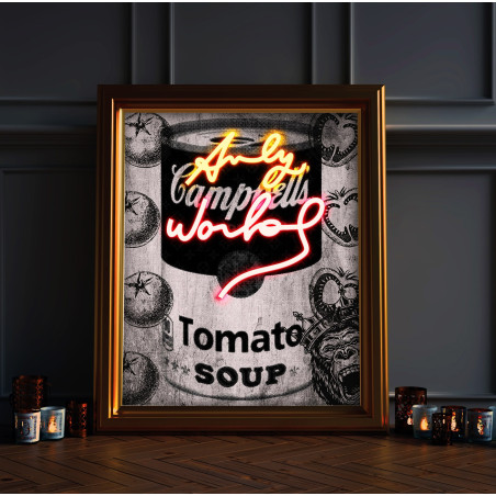 cuadro neon art andy warhol