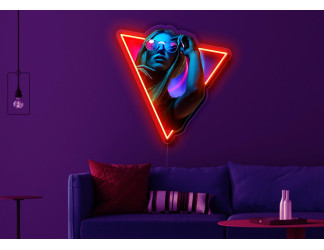 Neon art con vinilo de impresión y tira de led Flex.