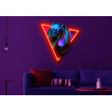 Neon art con vinilo de impresión y tira de led Flex.