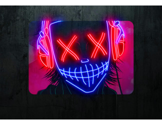 Cuadro en vinilo con neon led